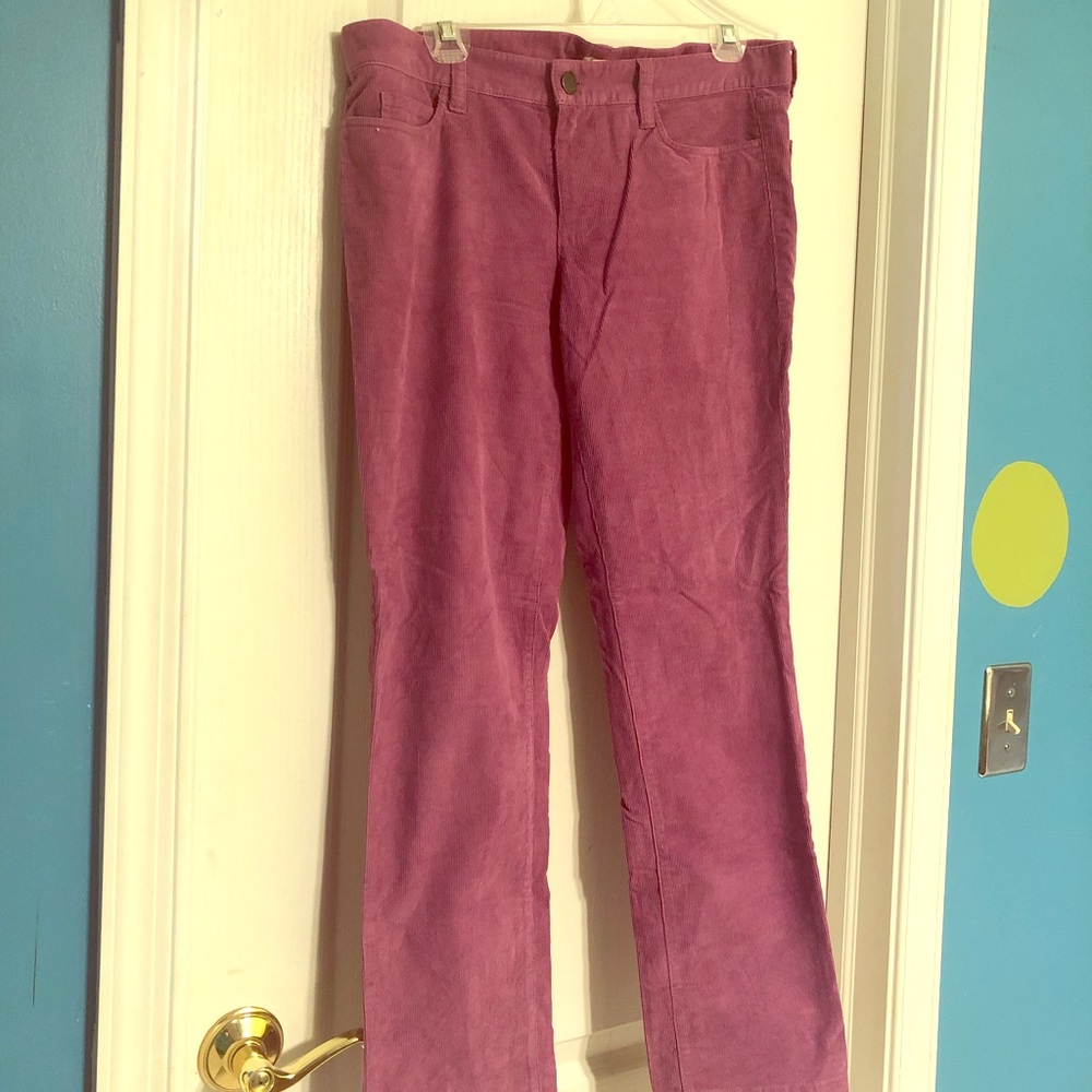 Purple JCrew Corduroy Pants